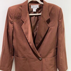 Atrium Collection Brown Blazer Professional